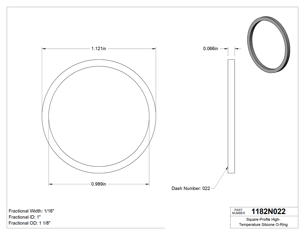 Technical drawing - 1182N022